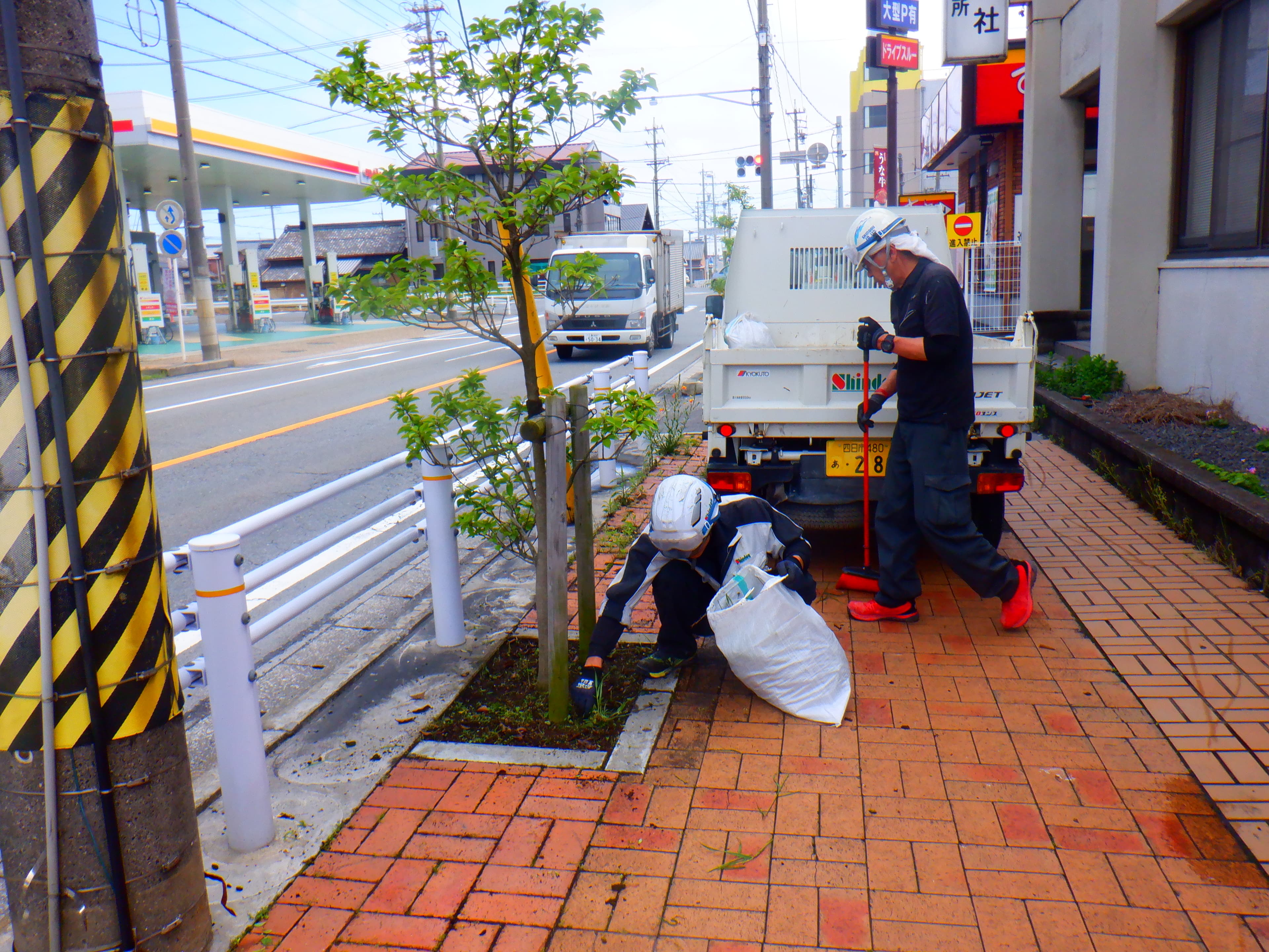 街路樹周辺の美化活動