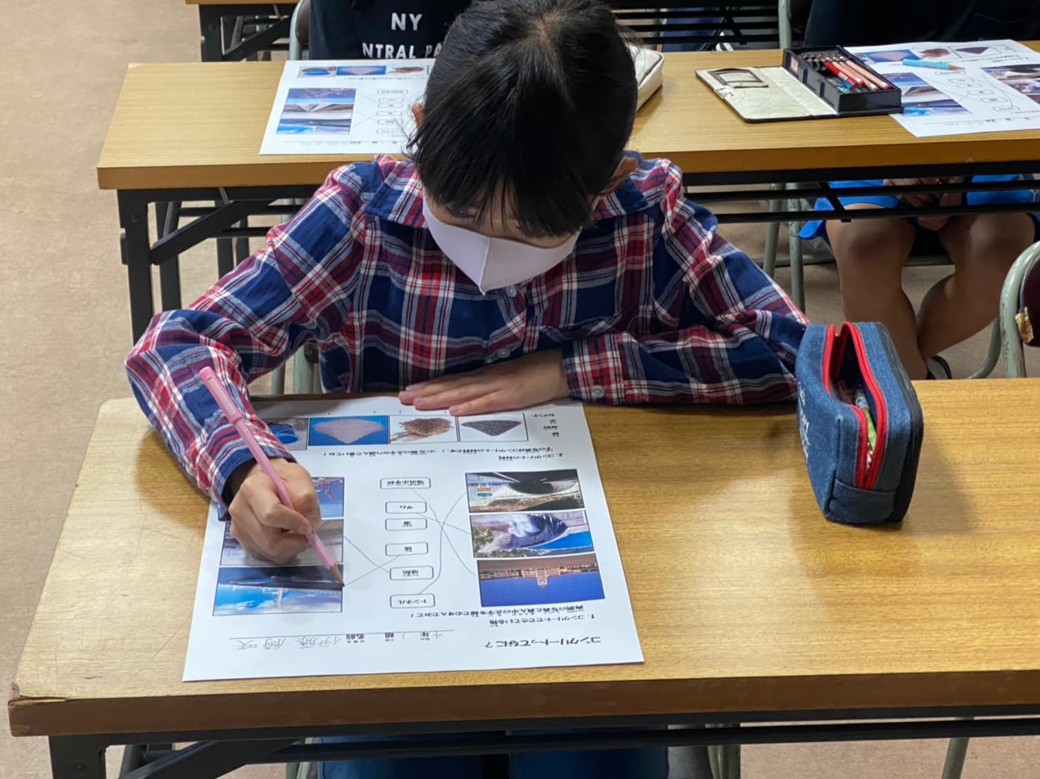 建設業についてのワークシート学習